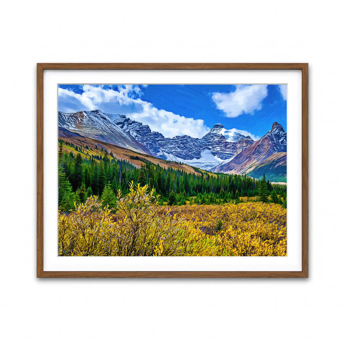 Framed Print 4x3 Walnut