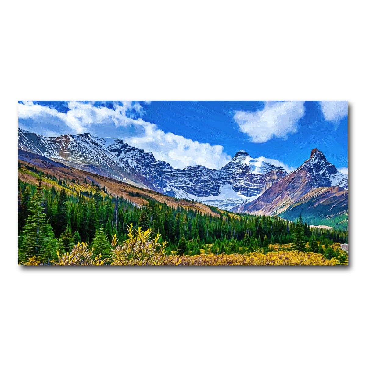 AUTO-MOCKUP WHITE | autumn mountains | 1 Piece | Gallery Wrap Canvas | group=2x1