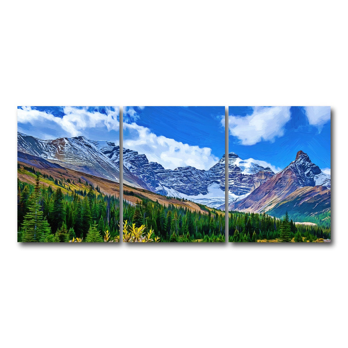 AUTO-MOCKUP WHITE | autumn mountains | 3 Piece | Gallery Wrap Canvas | group=18x24