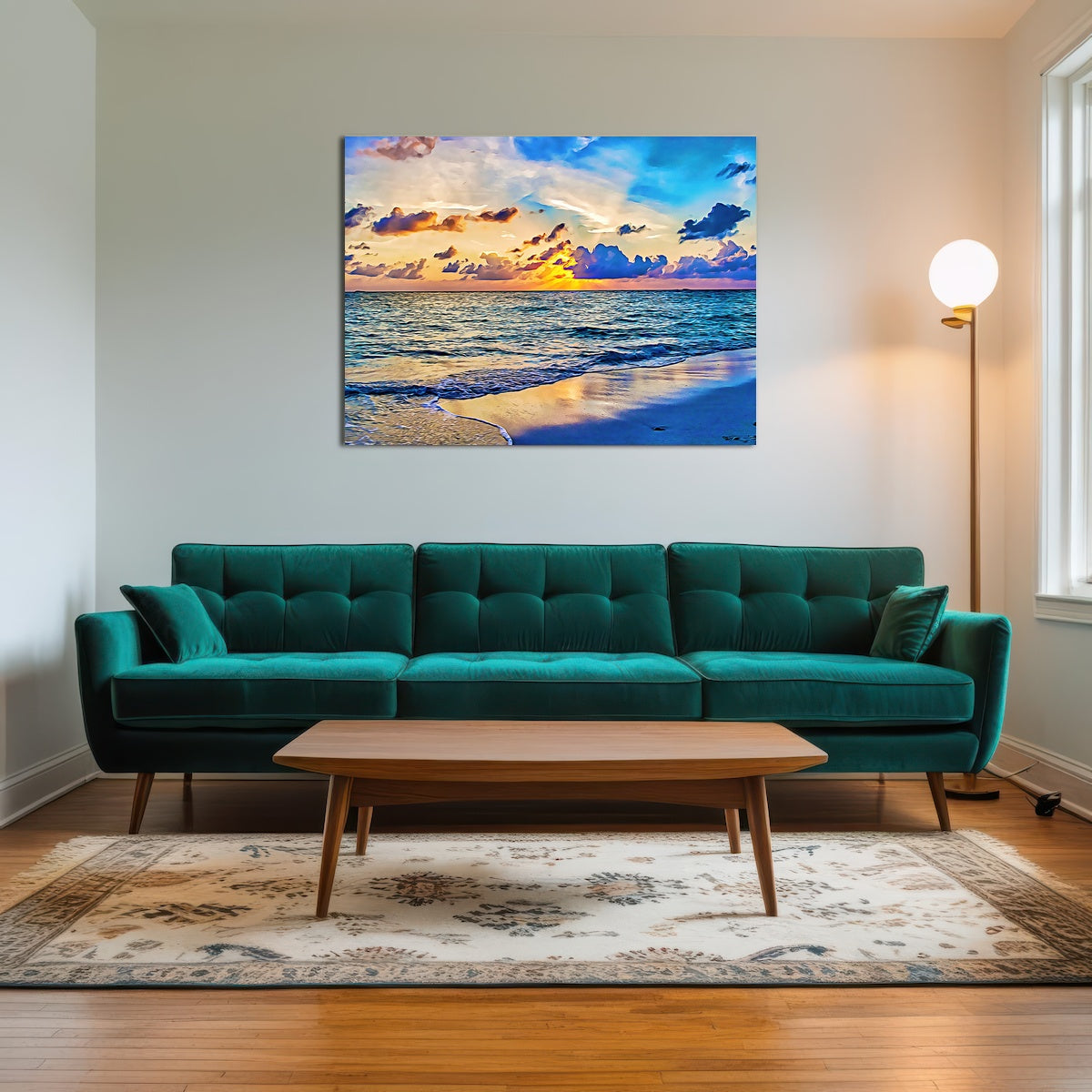 AUTO-MOCKUP ROOM | azure sunset