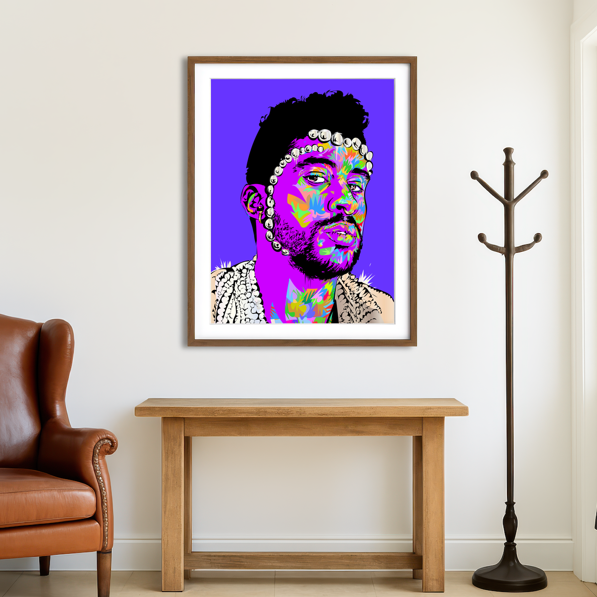 AUTO-MOCKUP ROOM | Bad Bunny Wall Art