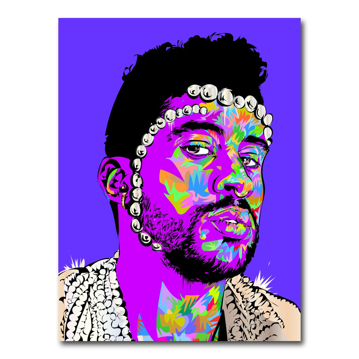 AUTO-MOCKUP WHITE | bad bunny | 1 Piece | Gallery Wrap Canvas | group=3x4