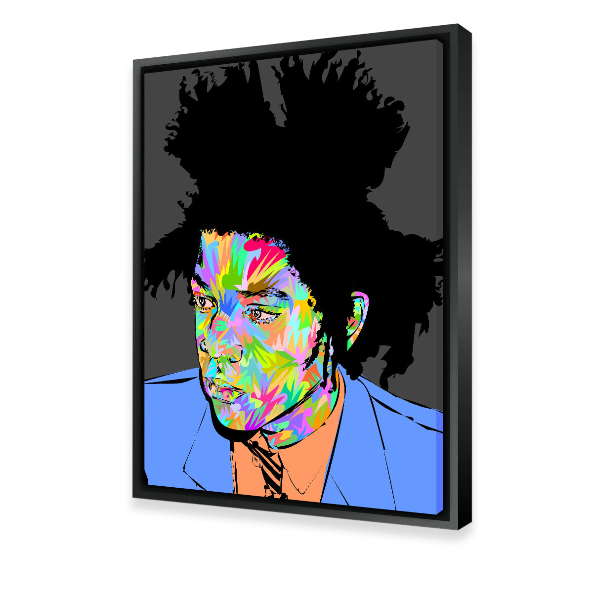 Basquiat in Blue Wall Art