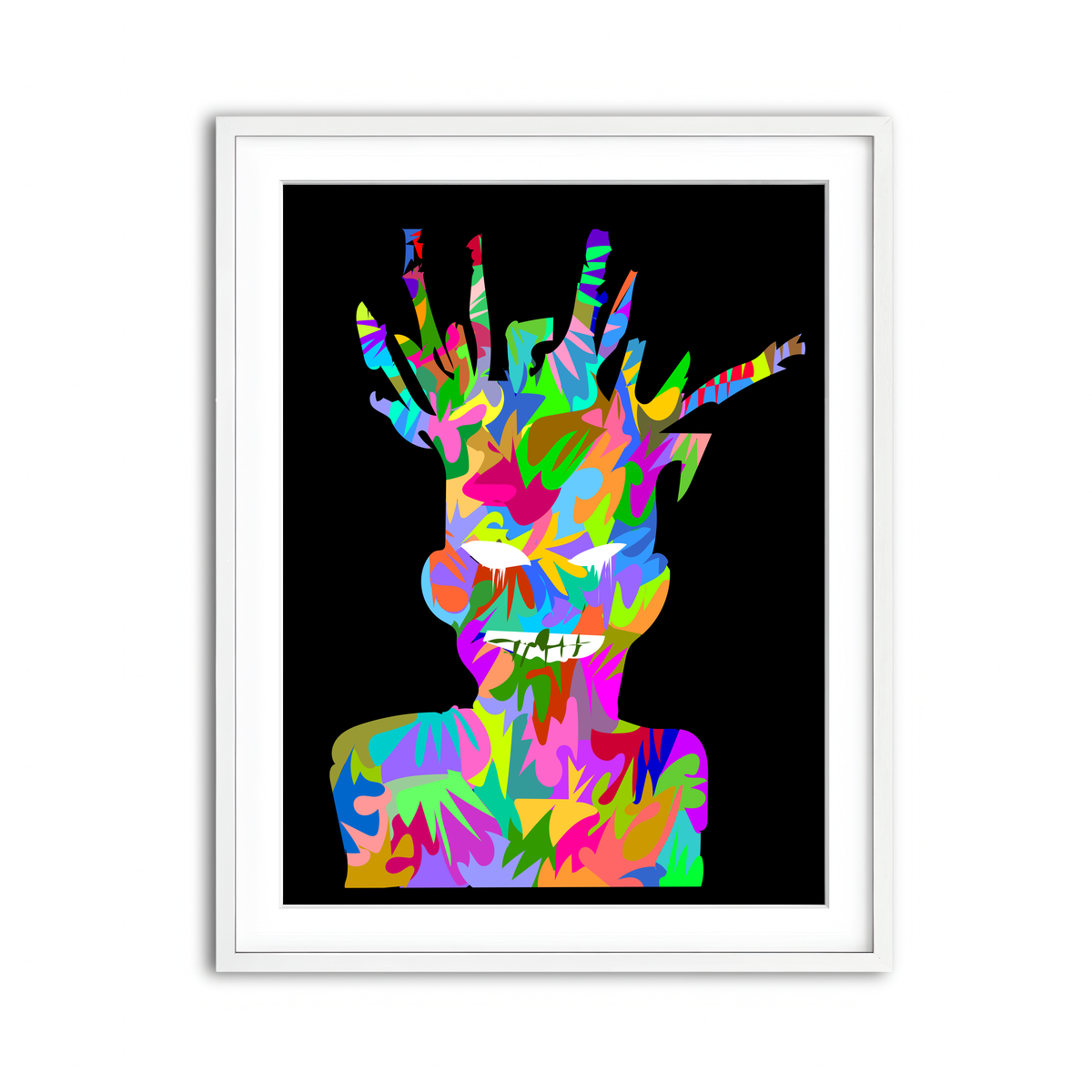 Framed Print 3x4 White