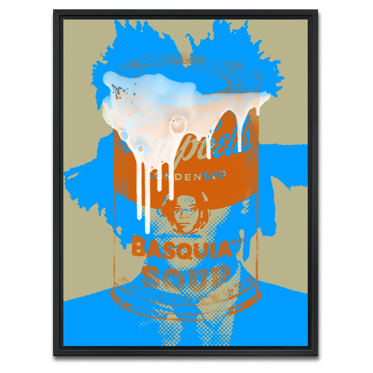 AUTO-MOCKUP WHITE | basquiat soup | 1 Piece | Black Framed Canvas | group=3x4