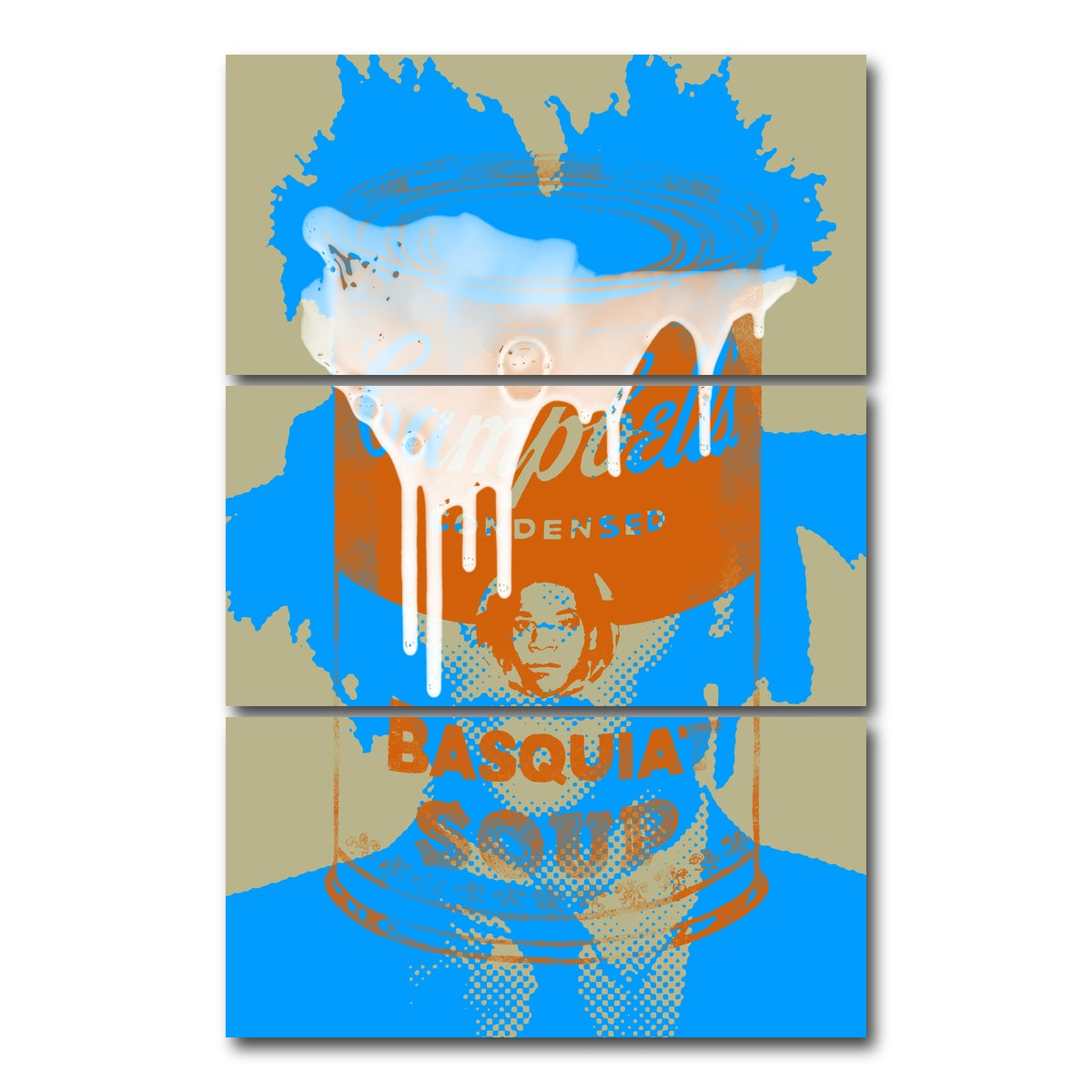 AUTO-MOCKUP WHITE | basquiat soup | 3 Piece | Gallery Wrap Canvas | group=12x24_stacked