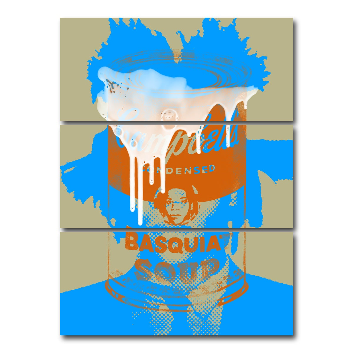 AUTO-MOCKUP WHITE | basquiat soup | 3 Piece | Gallery Wrap Canvas | group=8x18_stacked
