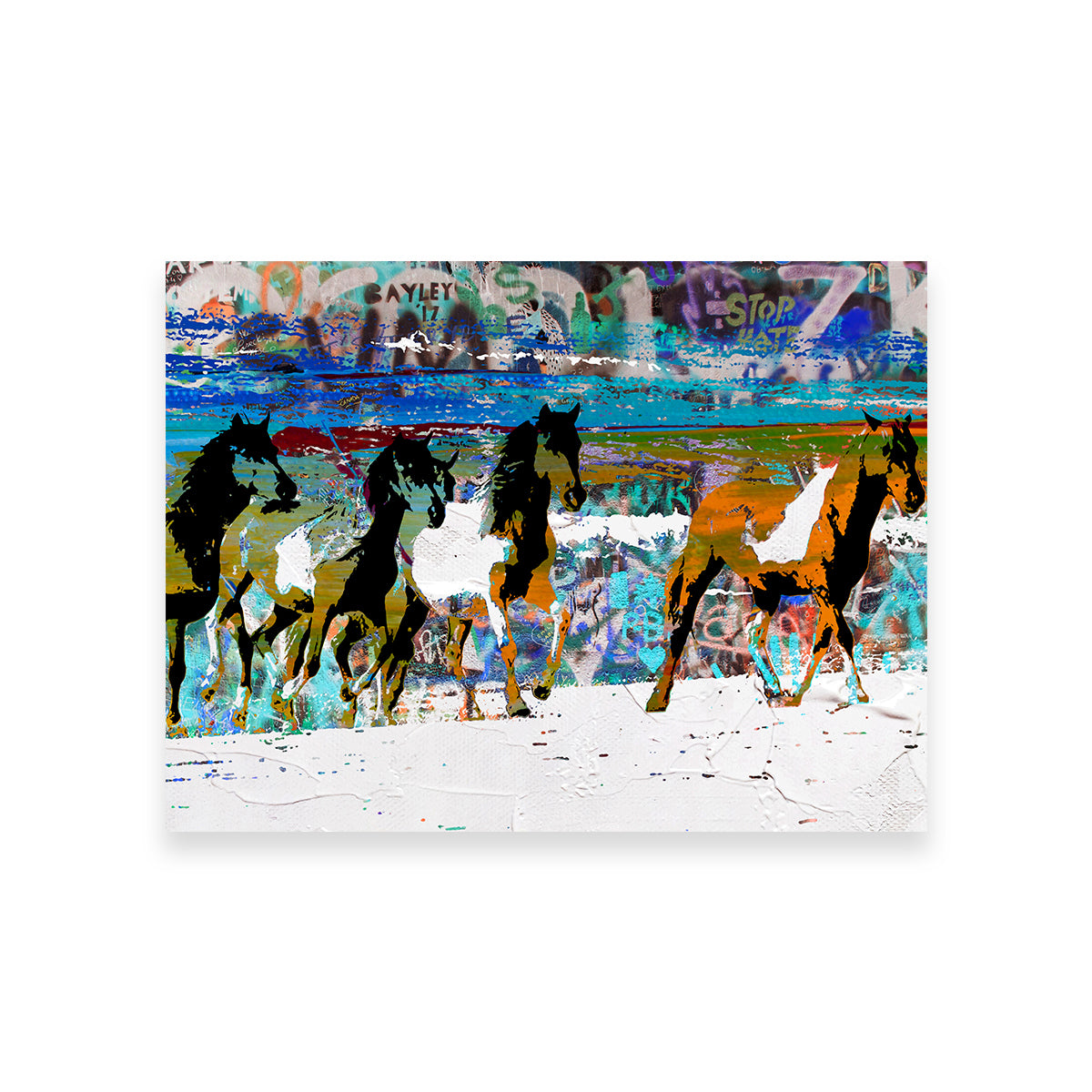 Beach Horses 3 Wall Art