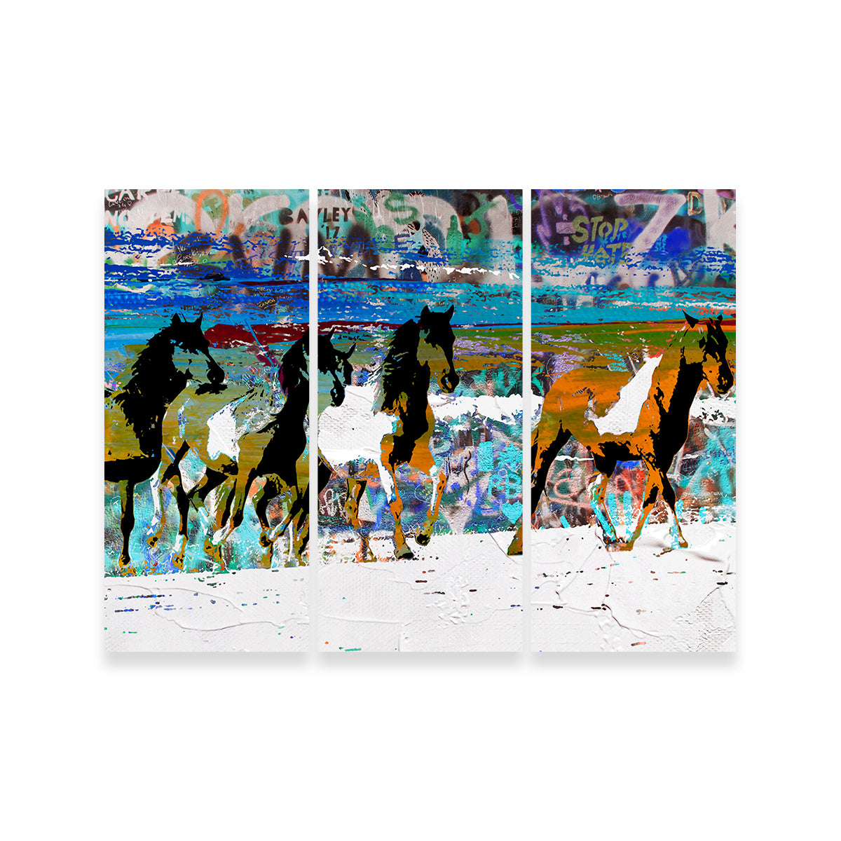 Beach Horses 3 Wall Art