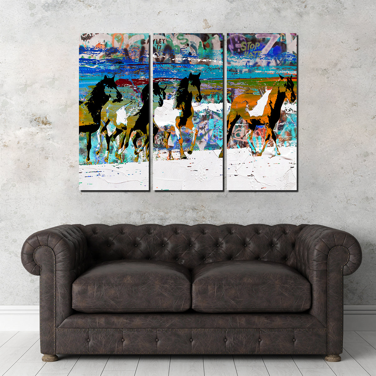 Beach Horses 3 Wall Art
