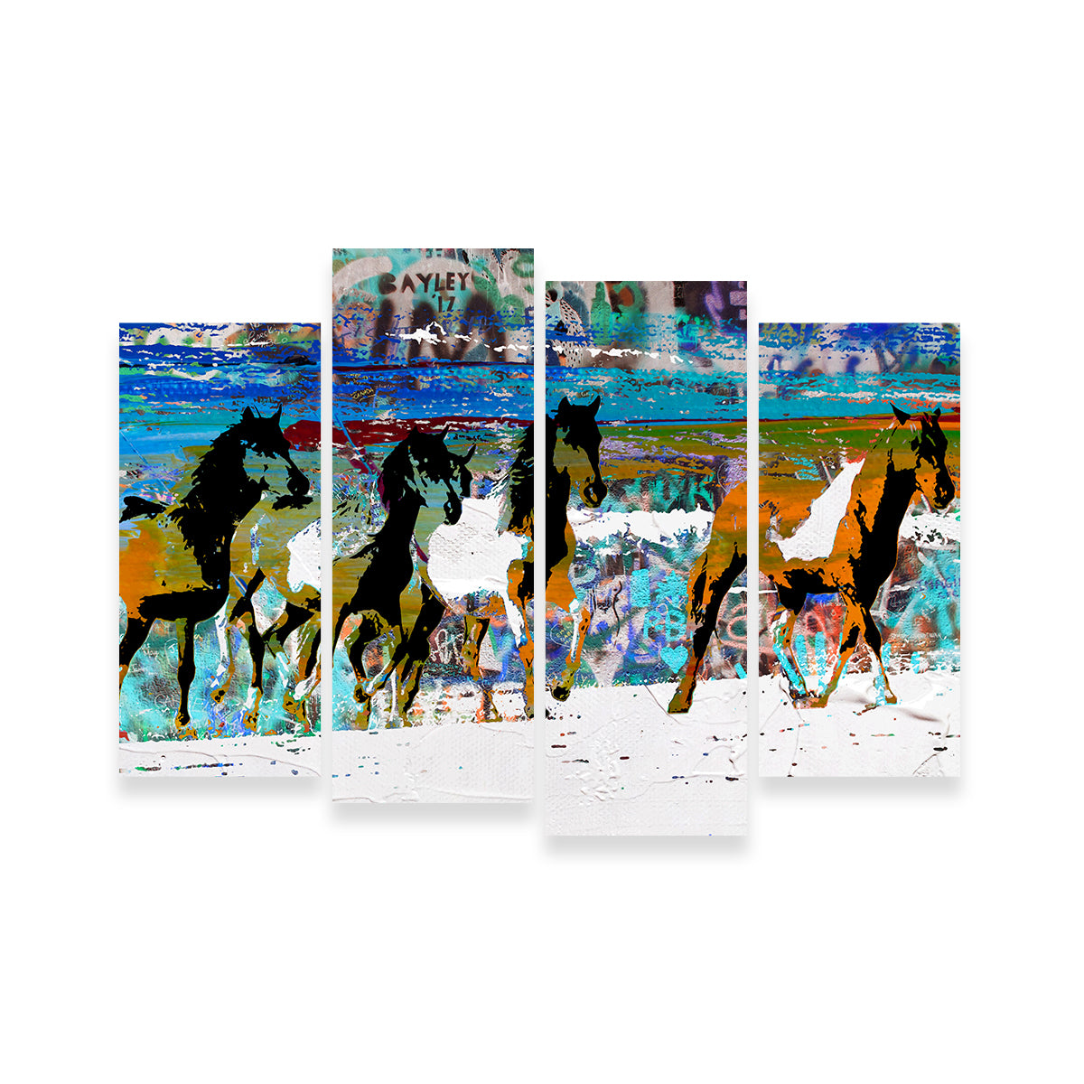 Beach Horses 3 Wall Art