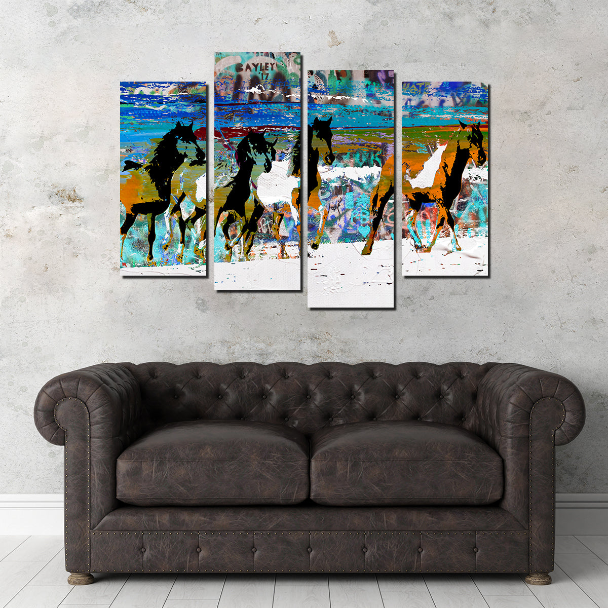 Beach Horses 3 Wall Art