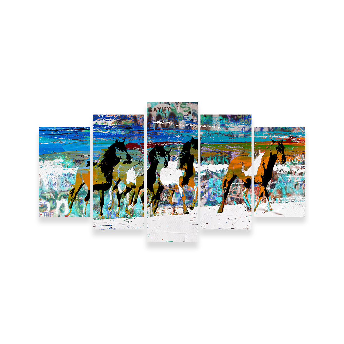 Beach Horses 3 Wall Art