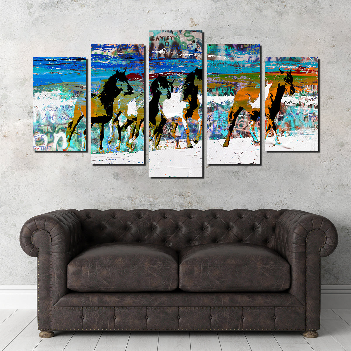 Beach Horses 3 Wall Art