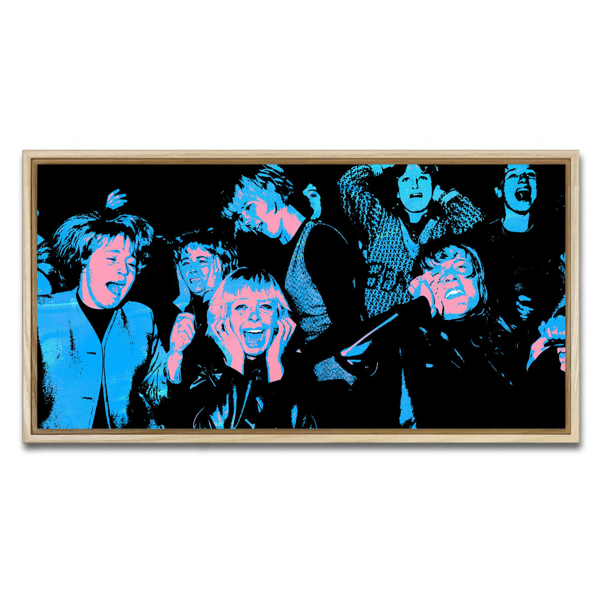 AUTO-MOCKUP WHITE | beatle mania | 1 Piece | Natural Framed Canvas | group=2x1