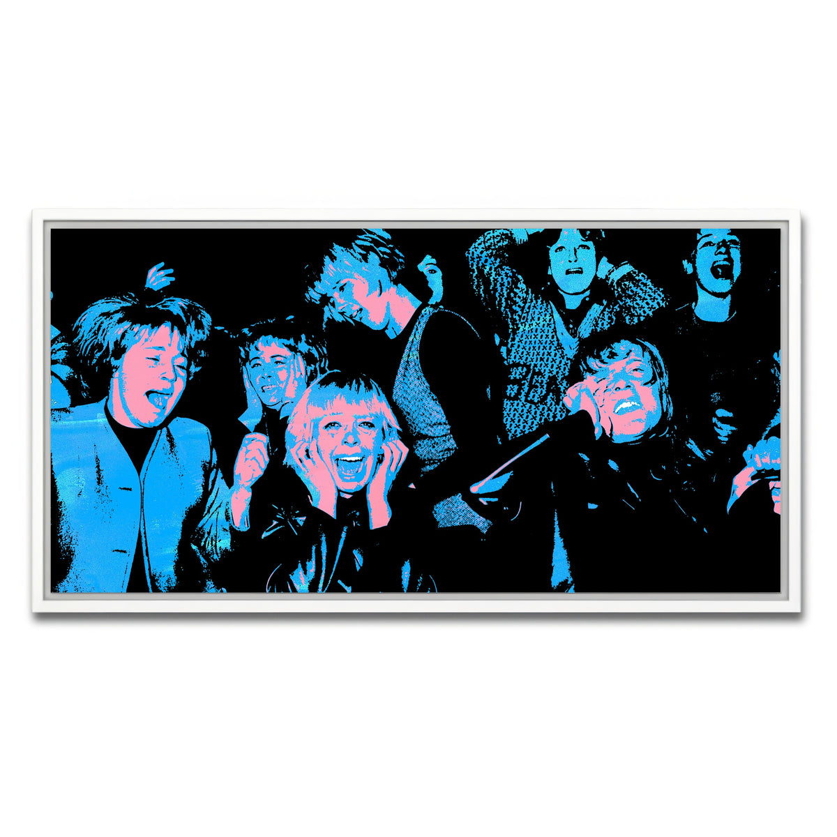 AUTO-MOCKUP WHITE | beatle mania | 1 Piece | White Framed Canvas | group=2x1