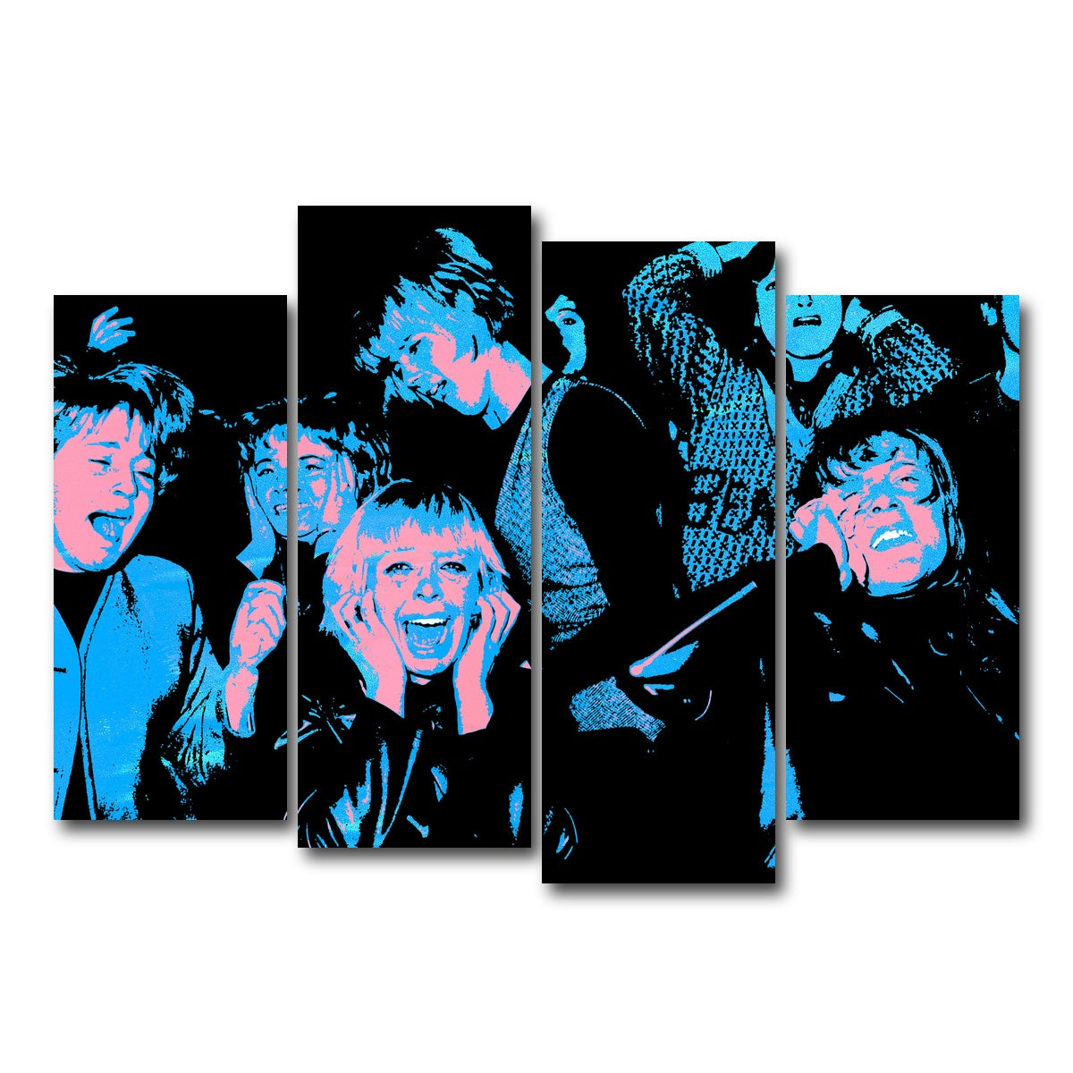 AUTO-MOCKUP WHITE | beatle mania | 4 Piece | Gallery Wrap Canvas | group=4_normal