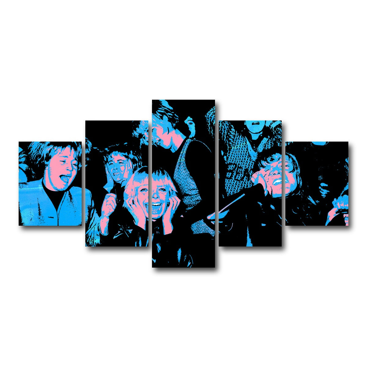 AUTO-MOCKUP WHITE | beatle mania | 5 Piece | Gallery Wrap Canvas | group=5_short