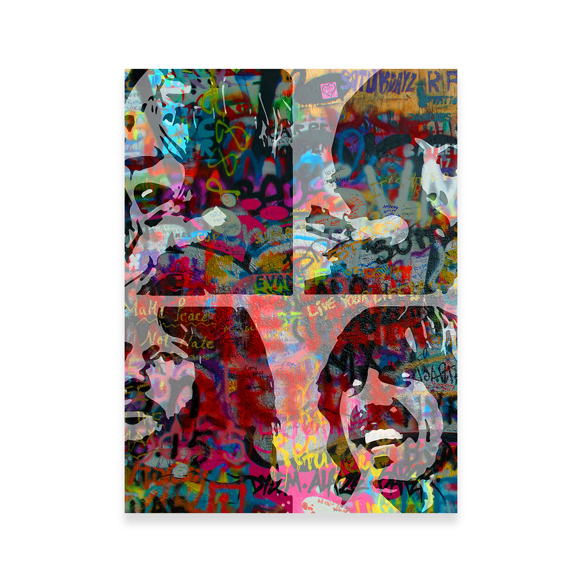 Beatles Heavy Graffiti Wall Art