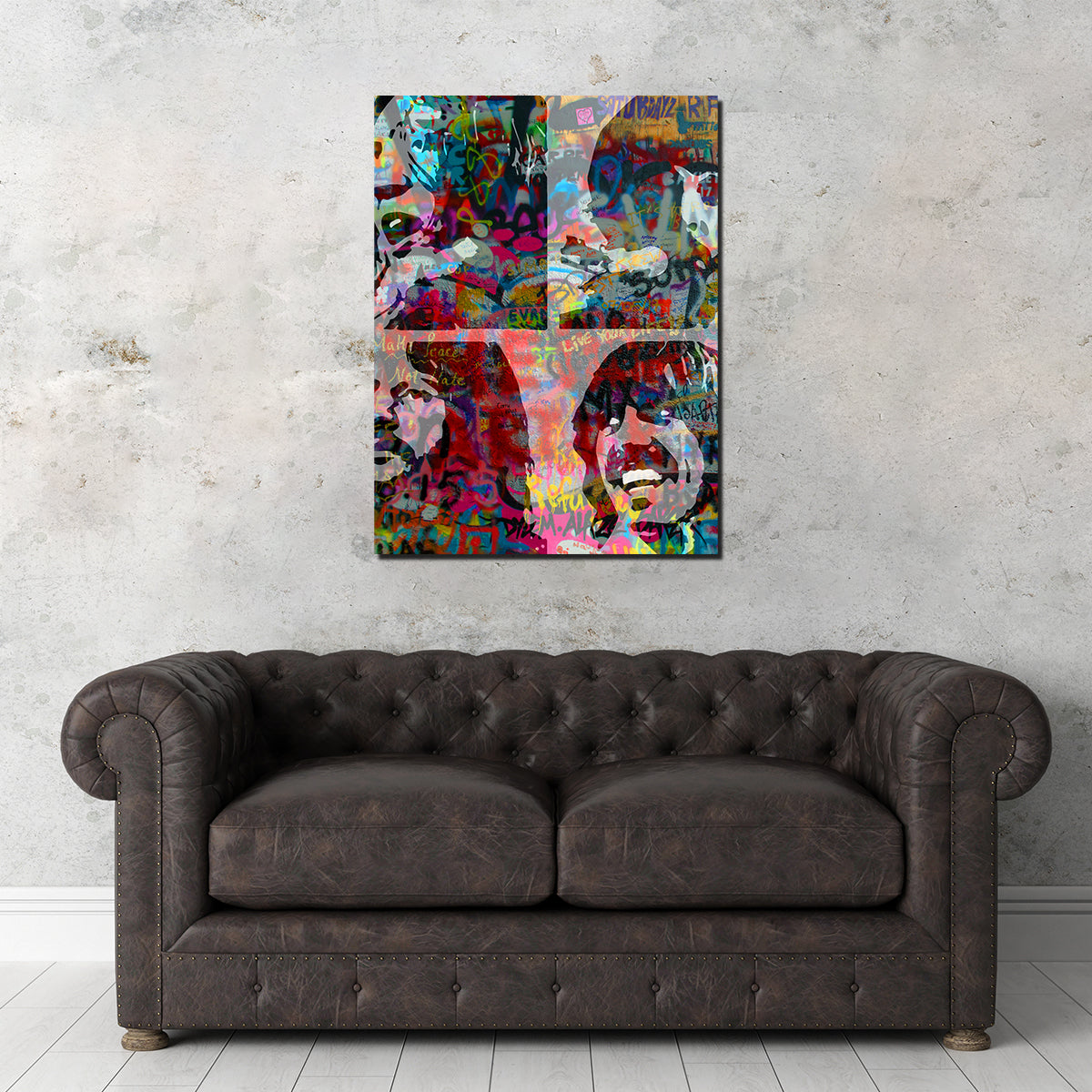Beatles Heavy Graffiti Wall Art