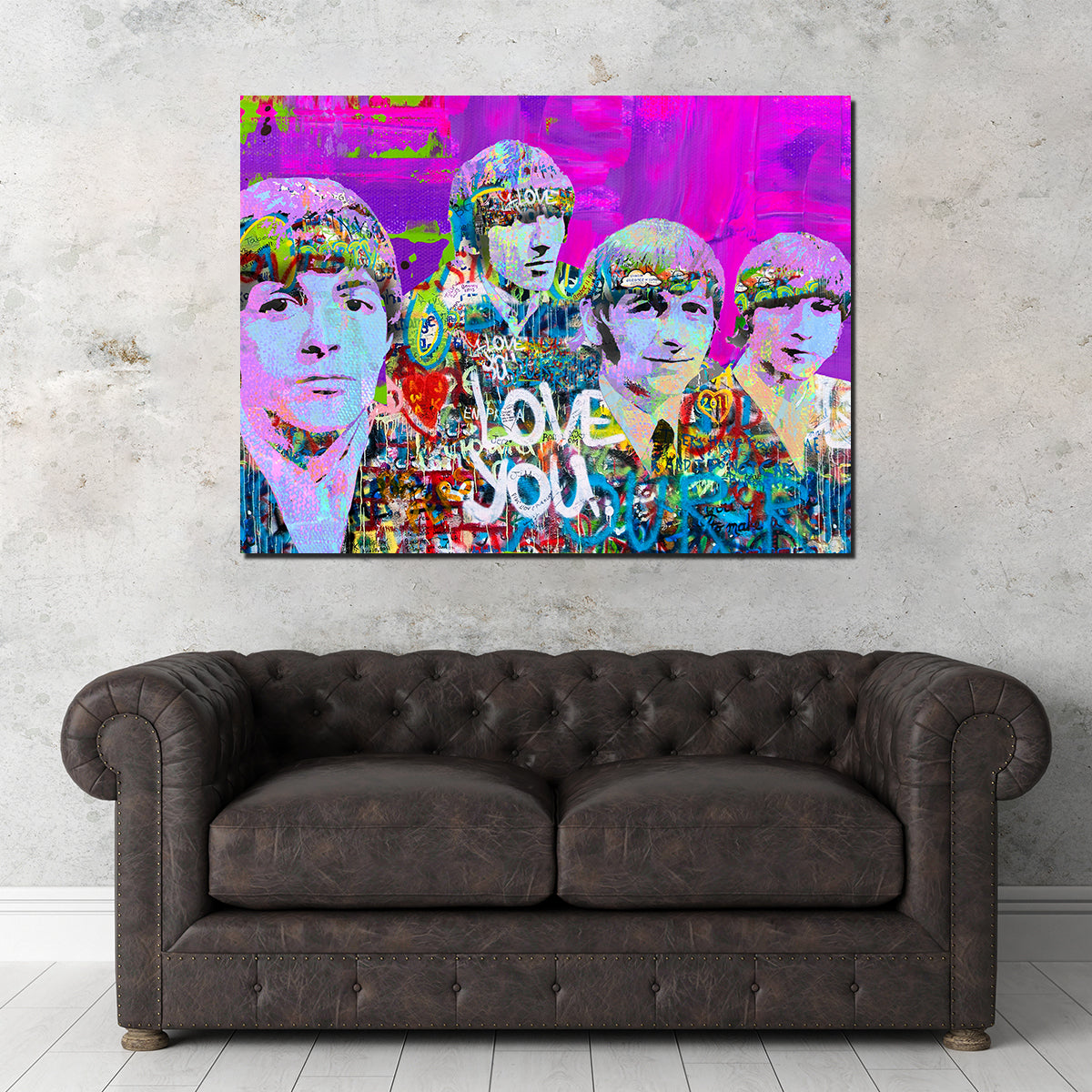 Beatles Love You Wall Art
