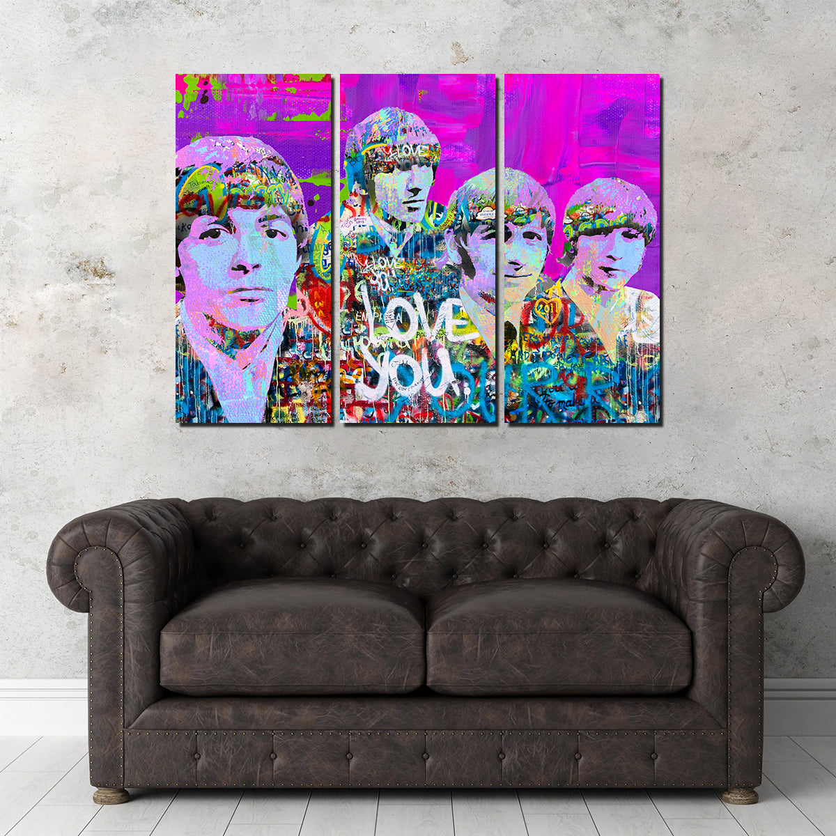 Beatles Love You Wall Art