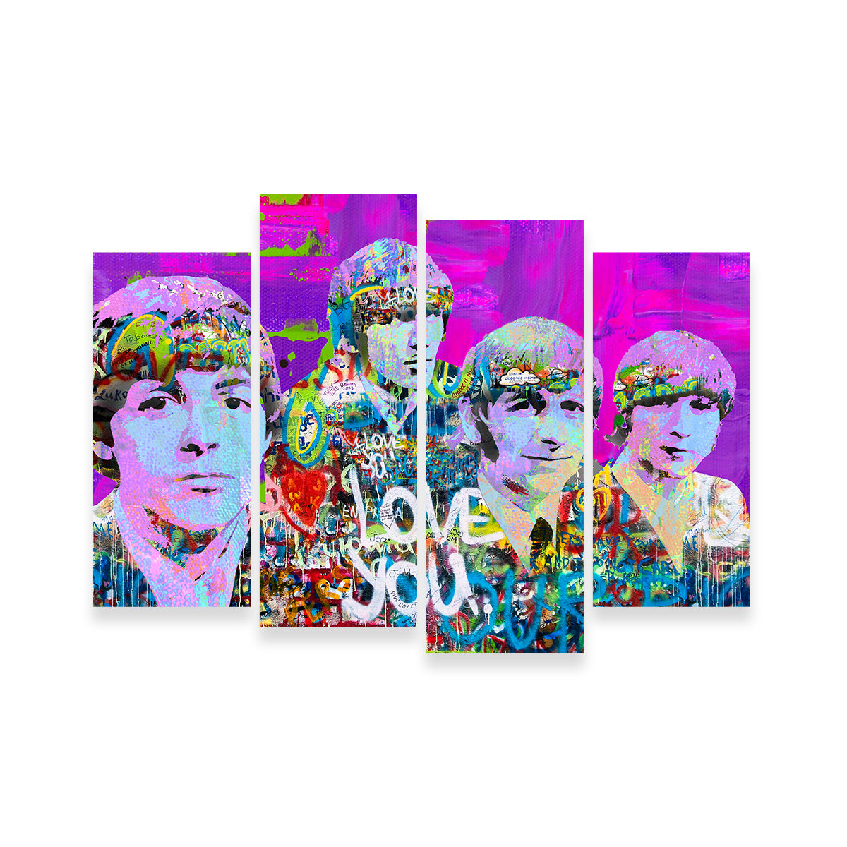 Beatles Love You Wall Art