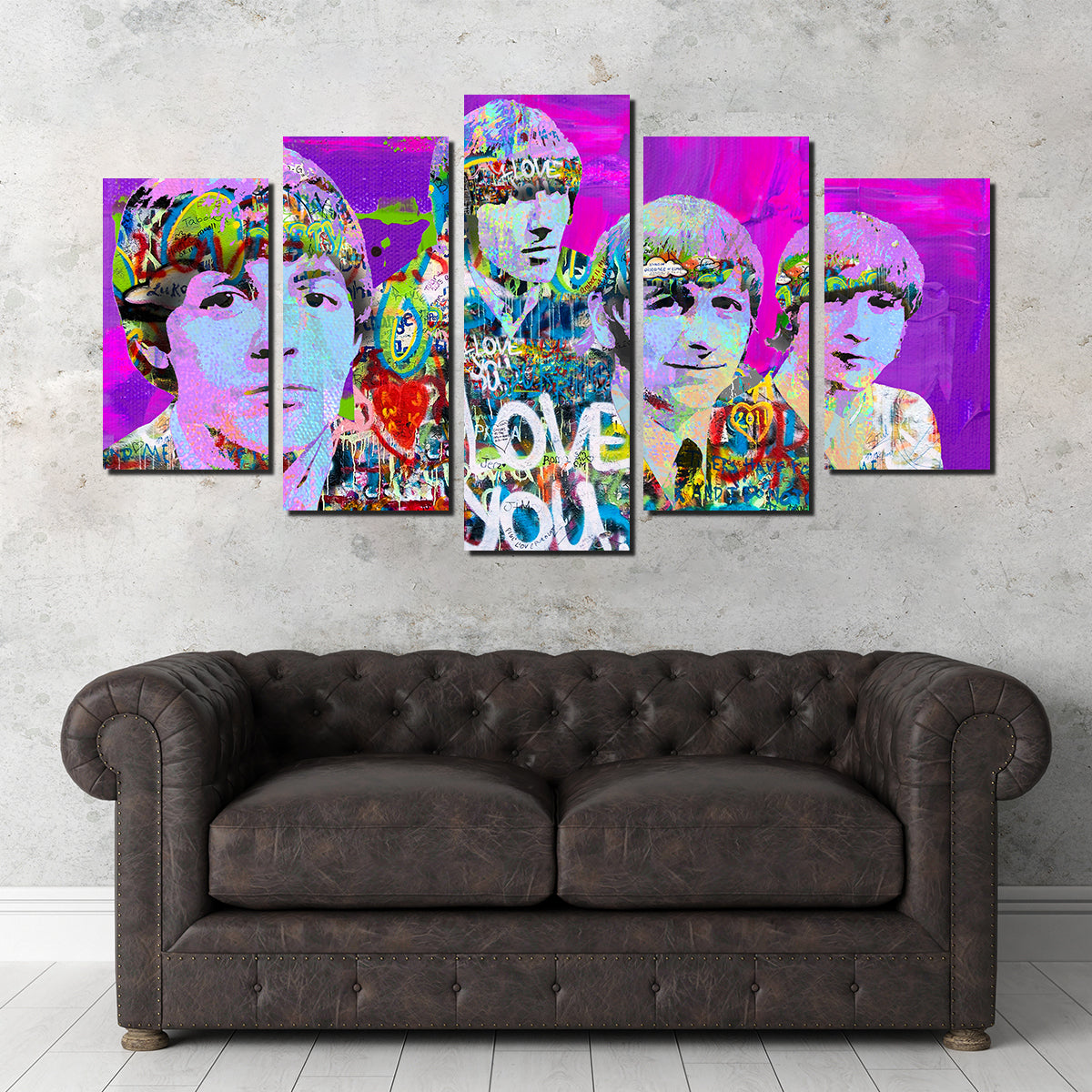 Beatles Love You Wall Art