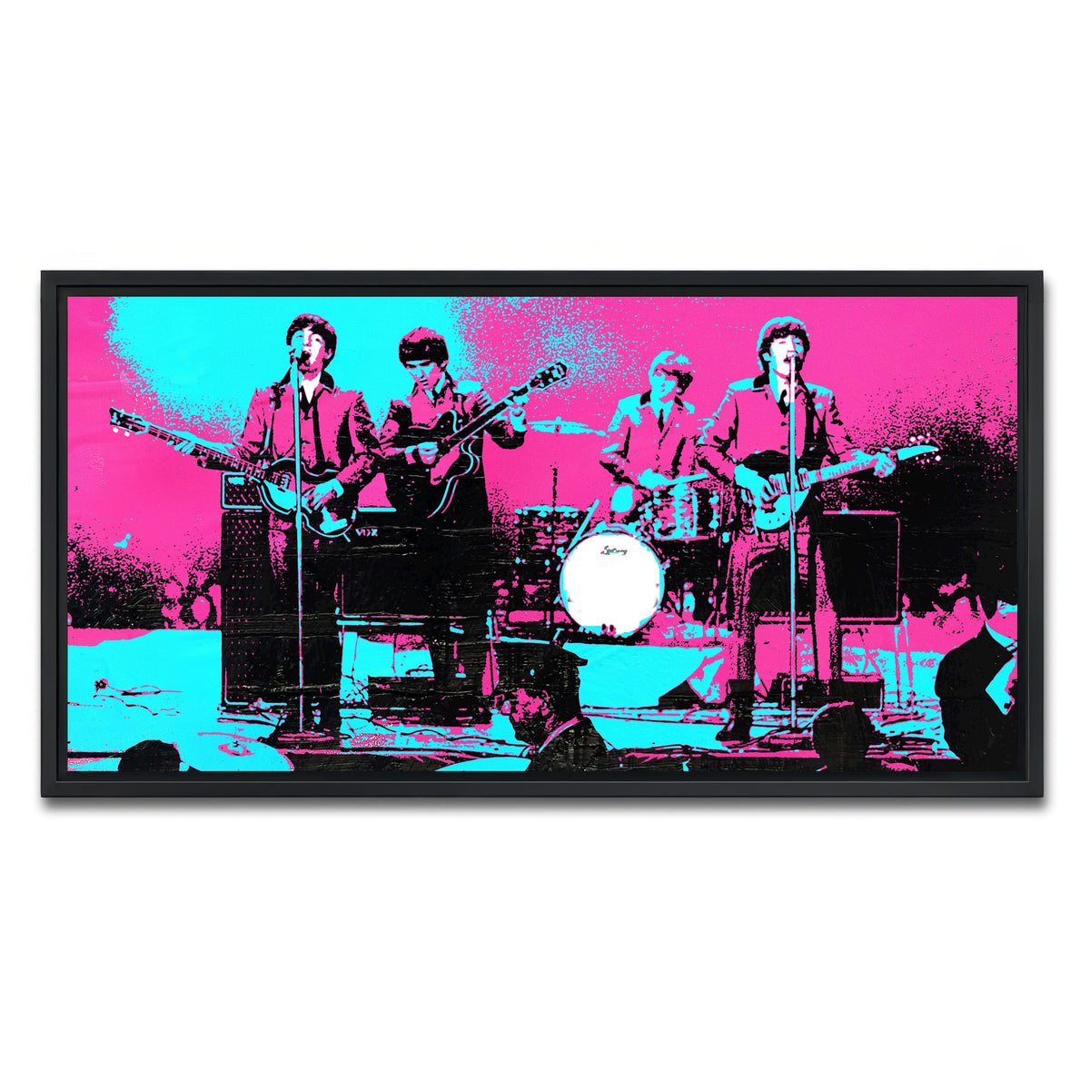 AUTO-MOCKUP WHITE | beatles dc coliseum | 1 Piece | Black Framed Canvas | group=2x1