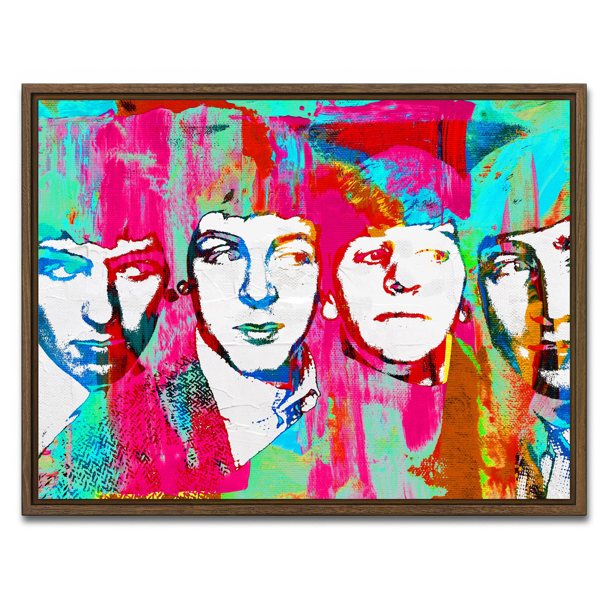 AUTO-MOCKUP WHITE | beatles dream | 1 Piece | Walnut Framed Canvas | group=4x3