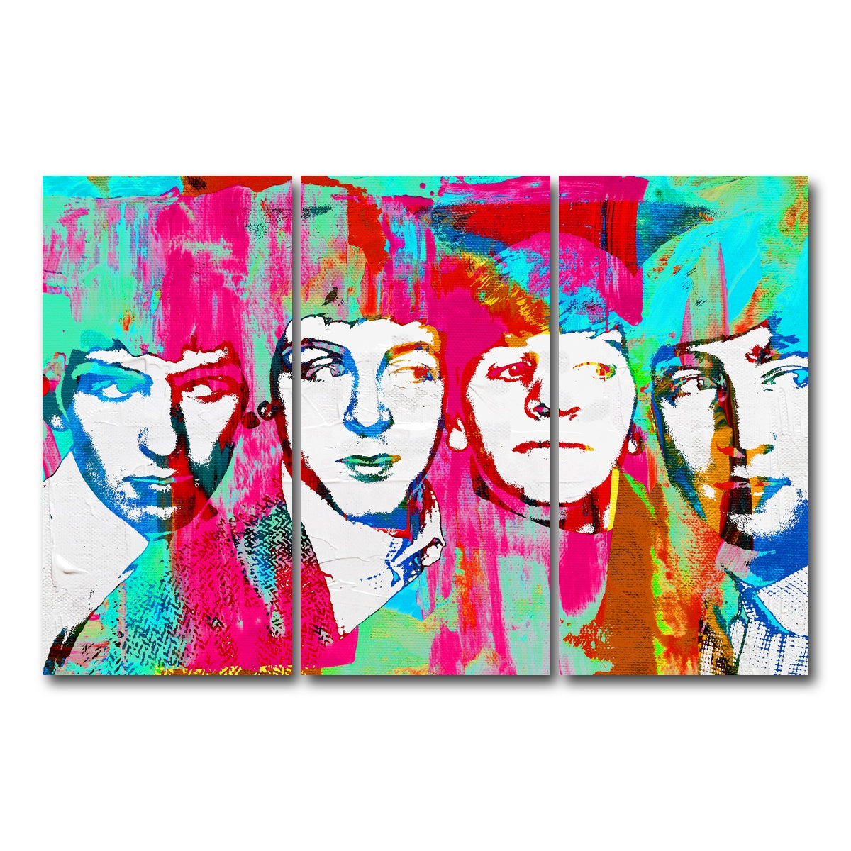 AUTO-MOCKUP WHITE | beatles dream | 3 Piece | Gallery Wrap Canvas | group=12x24