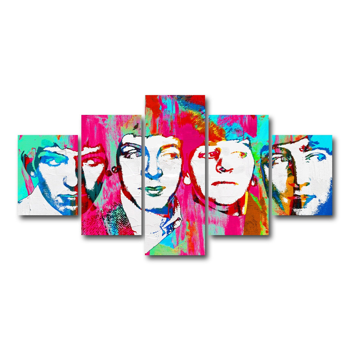 AUTO-MOCKUP WHITE | beatles dream | 5 Piece | Gallery Wrap Canvas | group=5_short