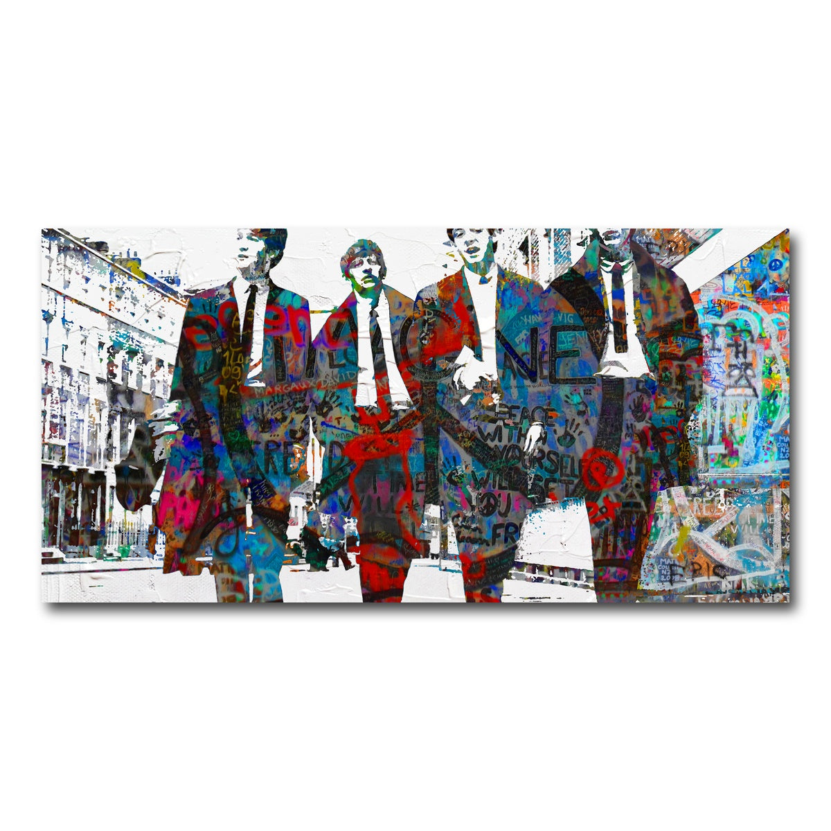 AUTO-MOCKUP WHITE | beatles imagine peace | 1 Piece | Gallery Wrap Canvas | group=2x1