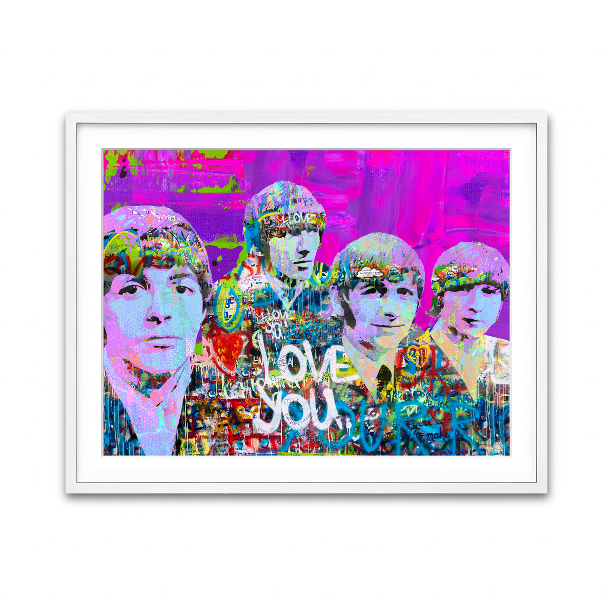 Framed Print 4x3 White