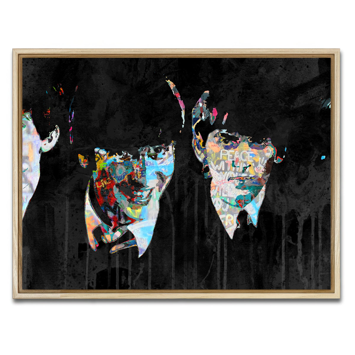 AUTO-MOCKUP WHITE | beatles peace within | 1 Piece | Natural Framed Canvas | group=4x3