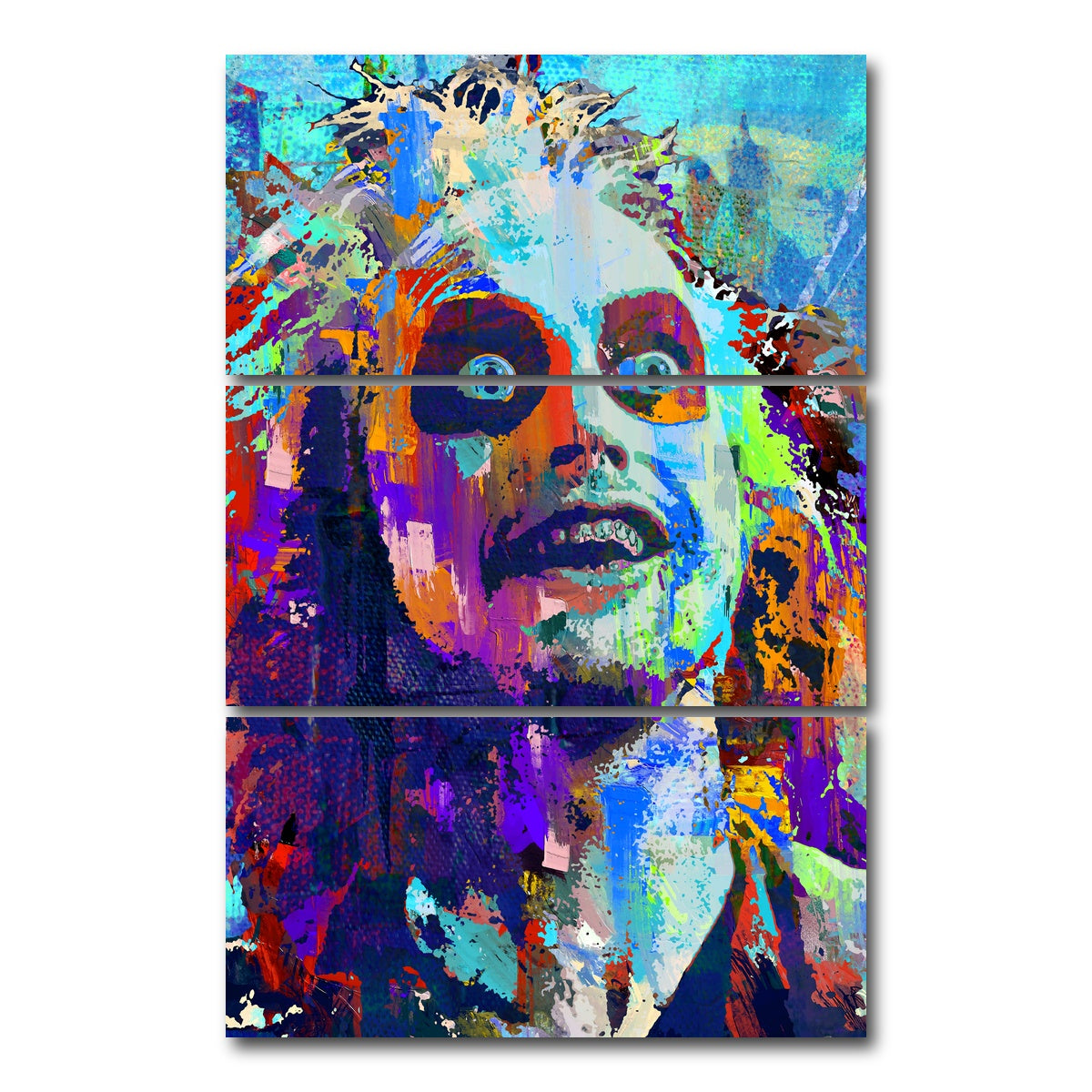 AUTO-MOCKUP WHITE | beetlejuice blue | 3 Piece | Gallery Wrap Canvas | group=12x24_stacked