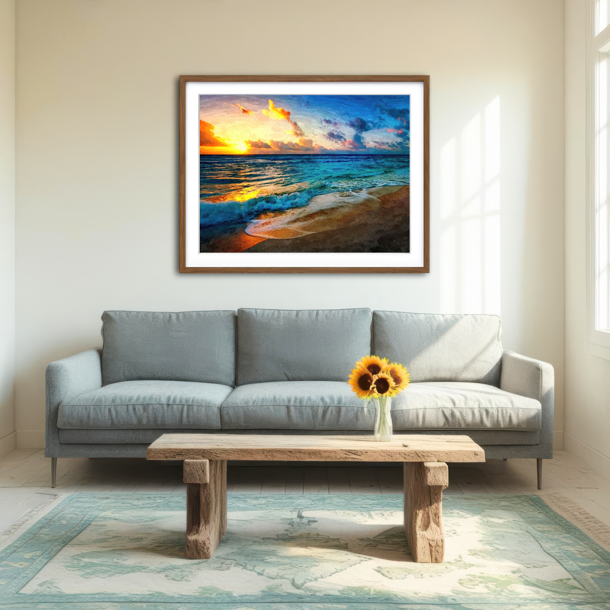 AUTO-MOCKUP ROOM | Between Sea And Sky Wall Art