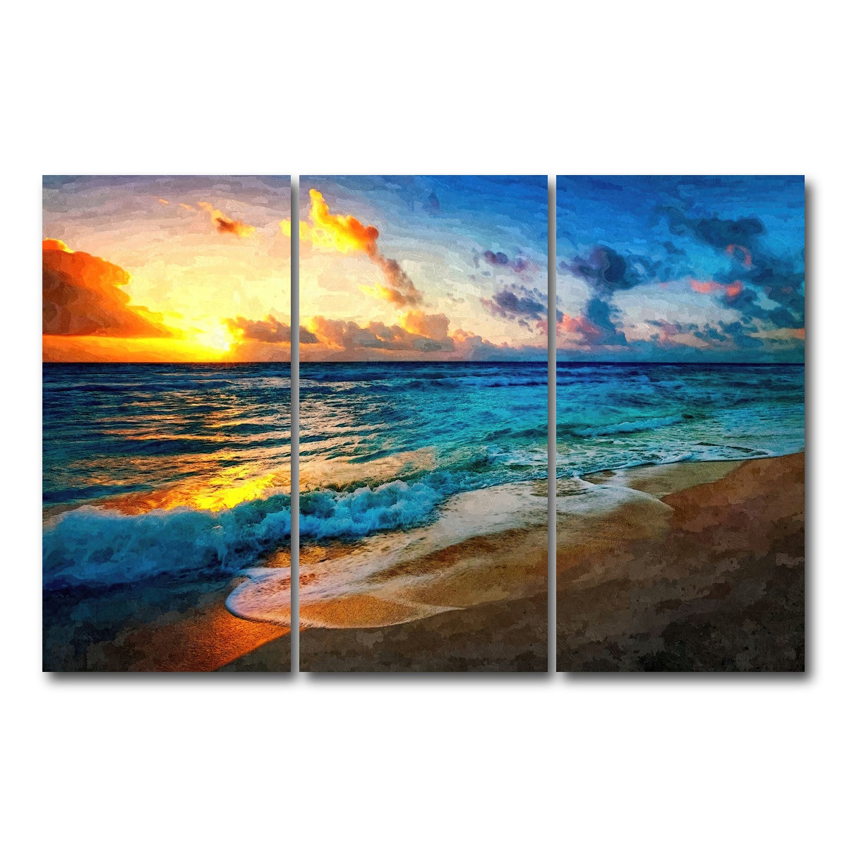 AUTO-MOCKUP WHITE | between sea and sky | 3 Piece | Gallery Wrap Canvas | group=12x24