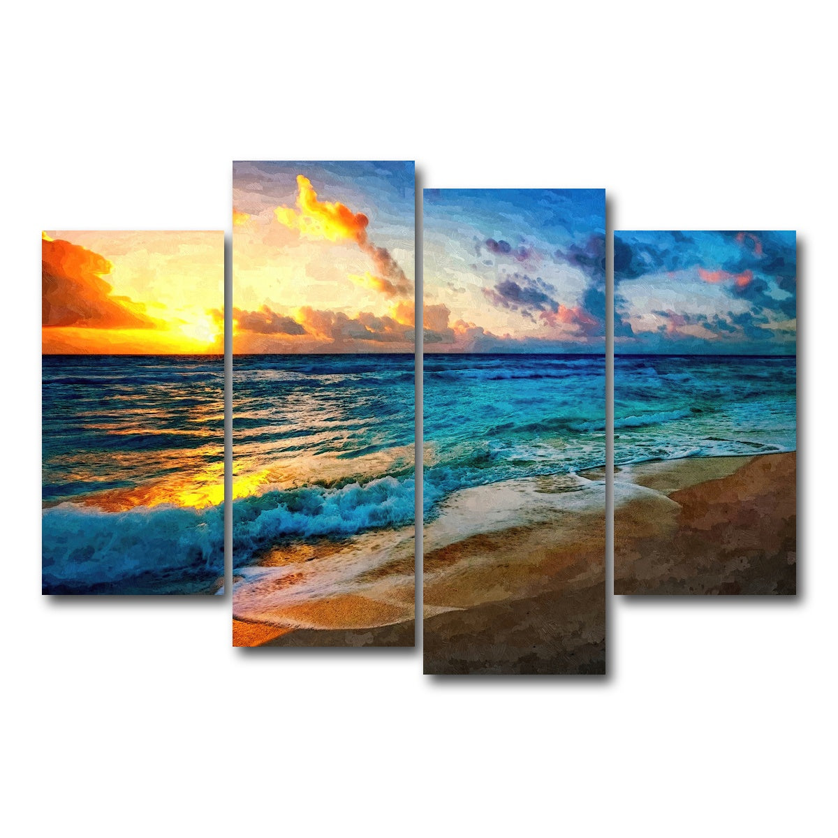 AUTO-MOCKUP WHITE | between sea and sky | 4 Piece | Gallery Wrap Canvas | group=4_short