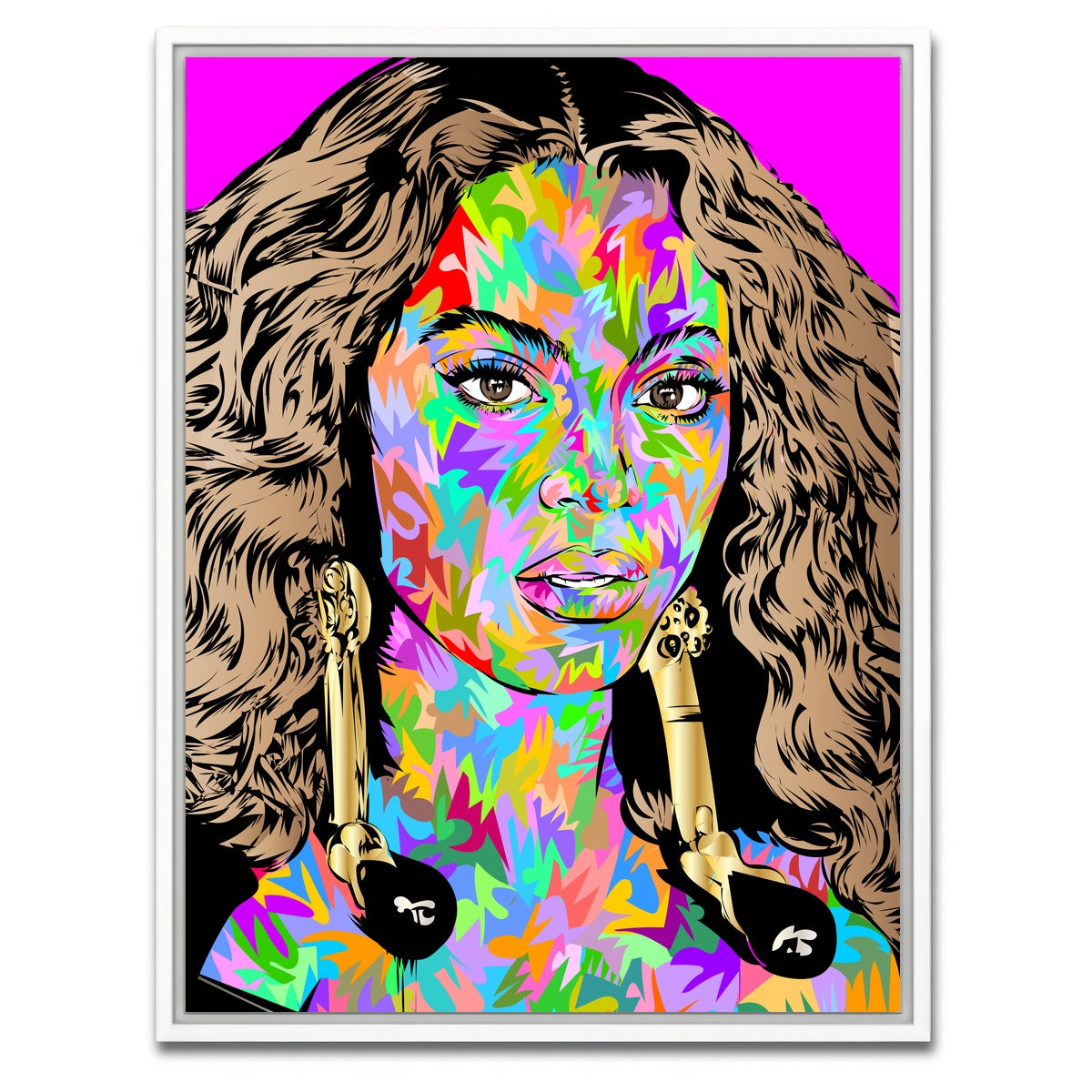 AUTO-MOCKUP WHITE | beyonce | 1 Piece | White Framed Canvas | group=3x4