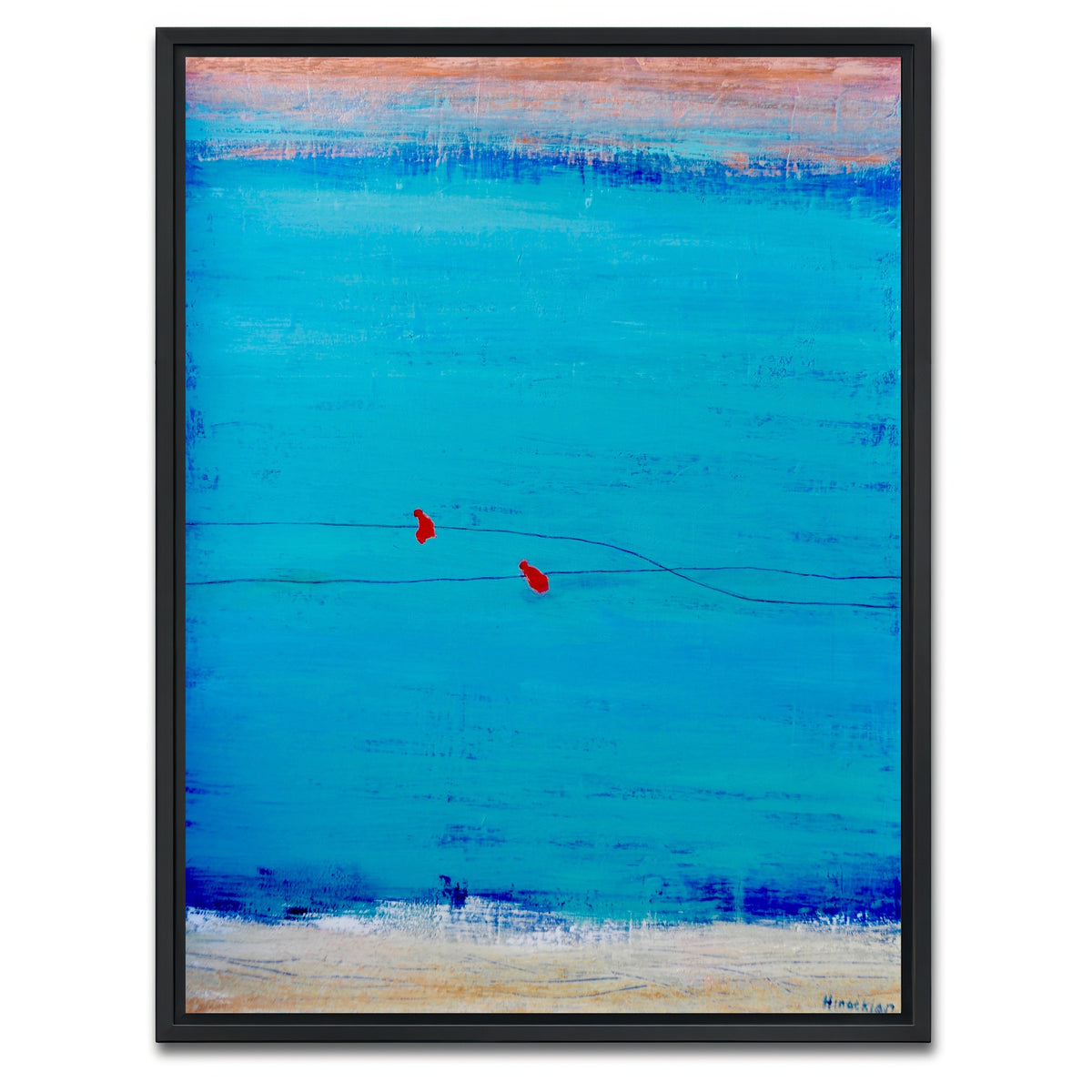 AUTO-MOCKUP WHITE | birds on wire | 1 Piece | Black Framed Canvas | group=3x4