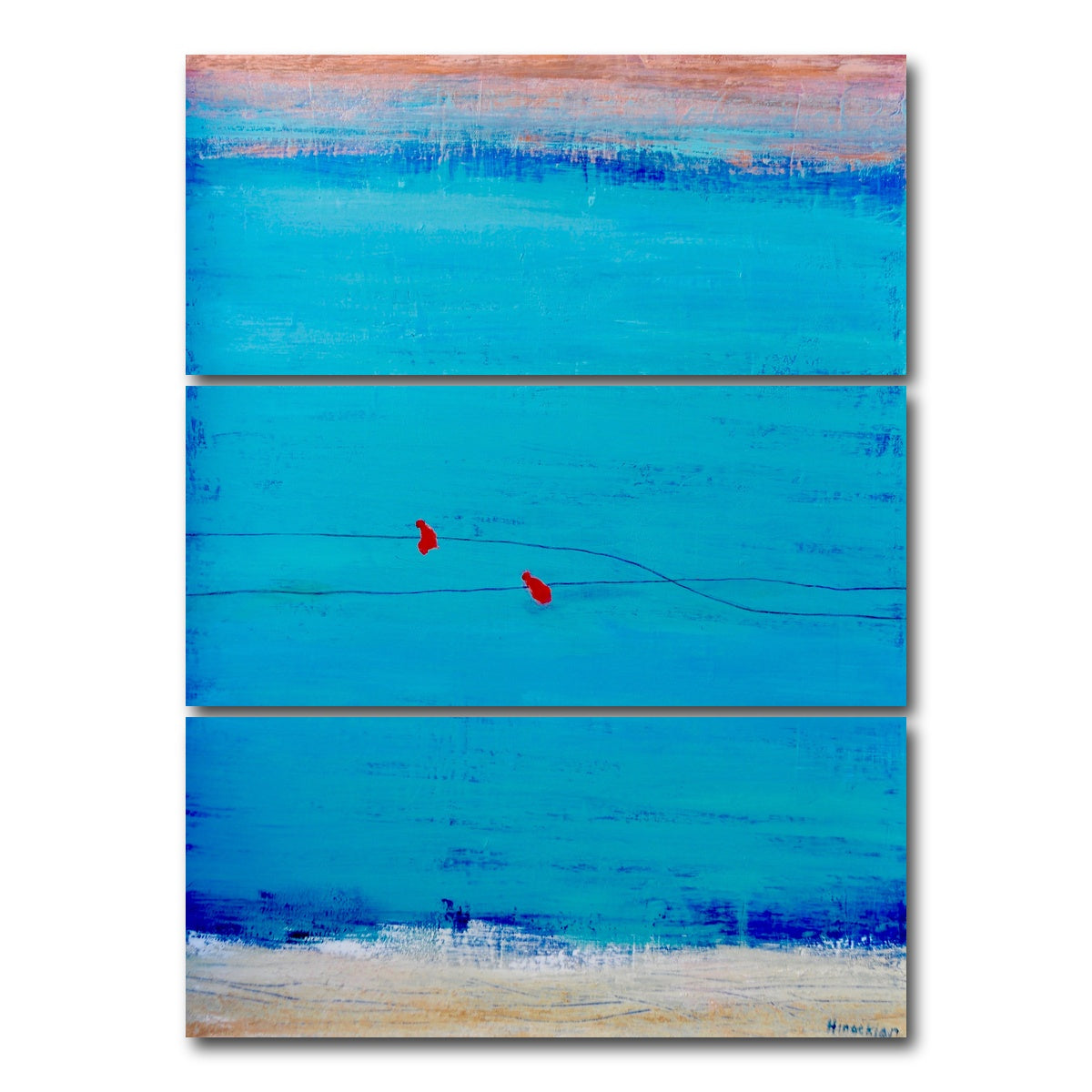 AUTO-MOCKUP WHITE | birds on wire | 3 Piece | Gallery Wrap Canvas | group=8x18_stacked