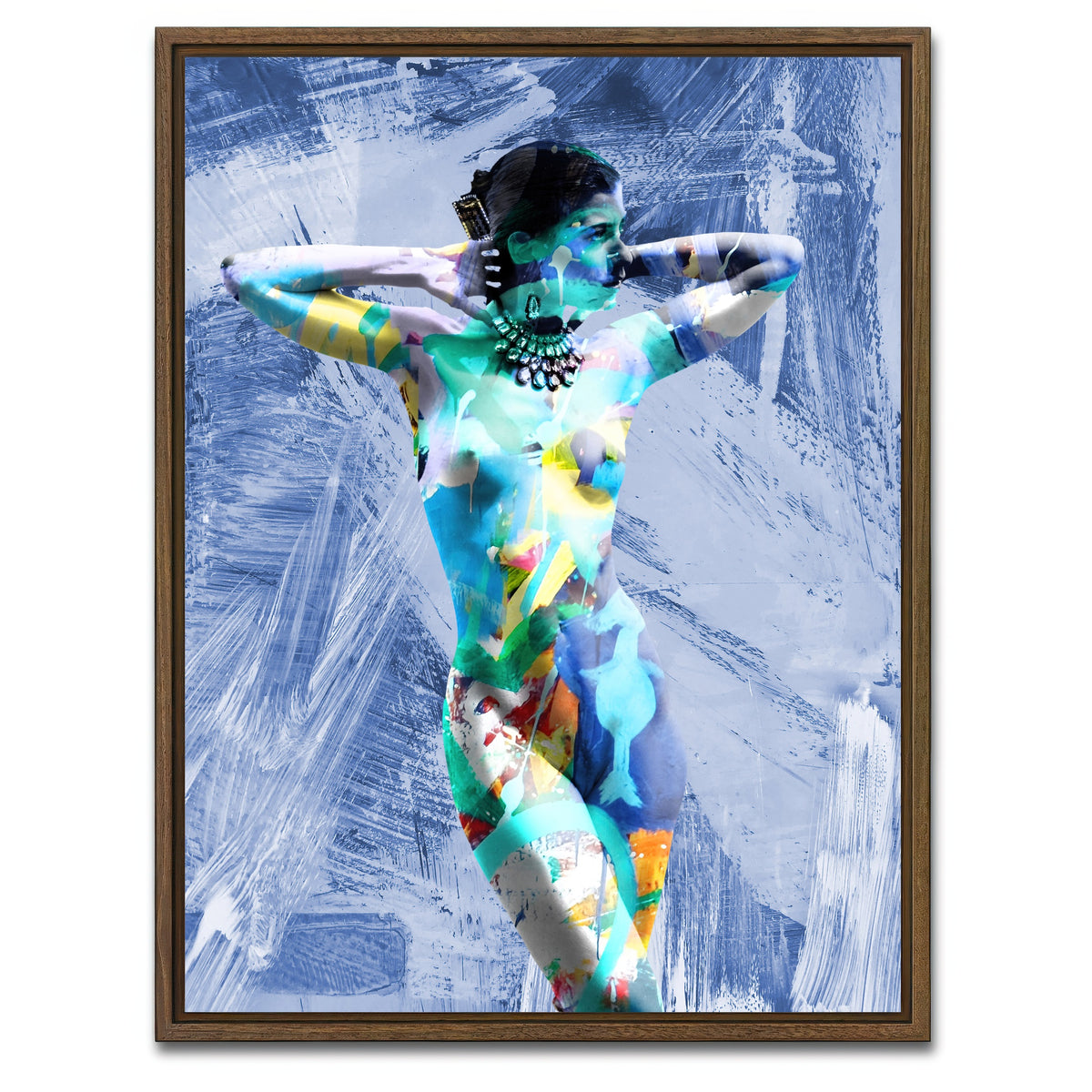 AUTO-MOCKUP WHITE | birth of venus | 1 Piece | Walnut Framed Canvas | group=3x4