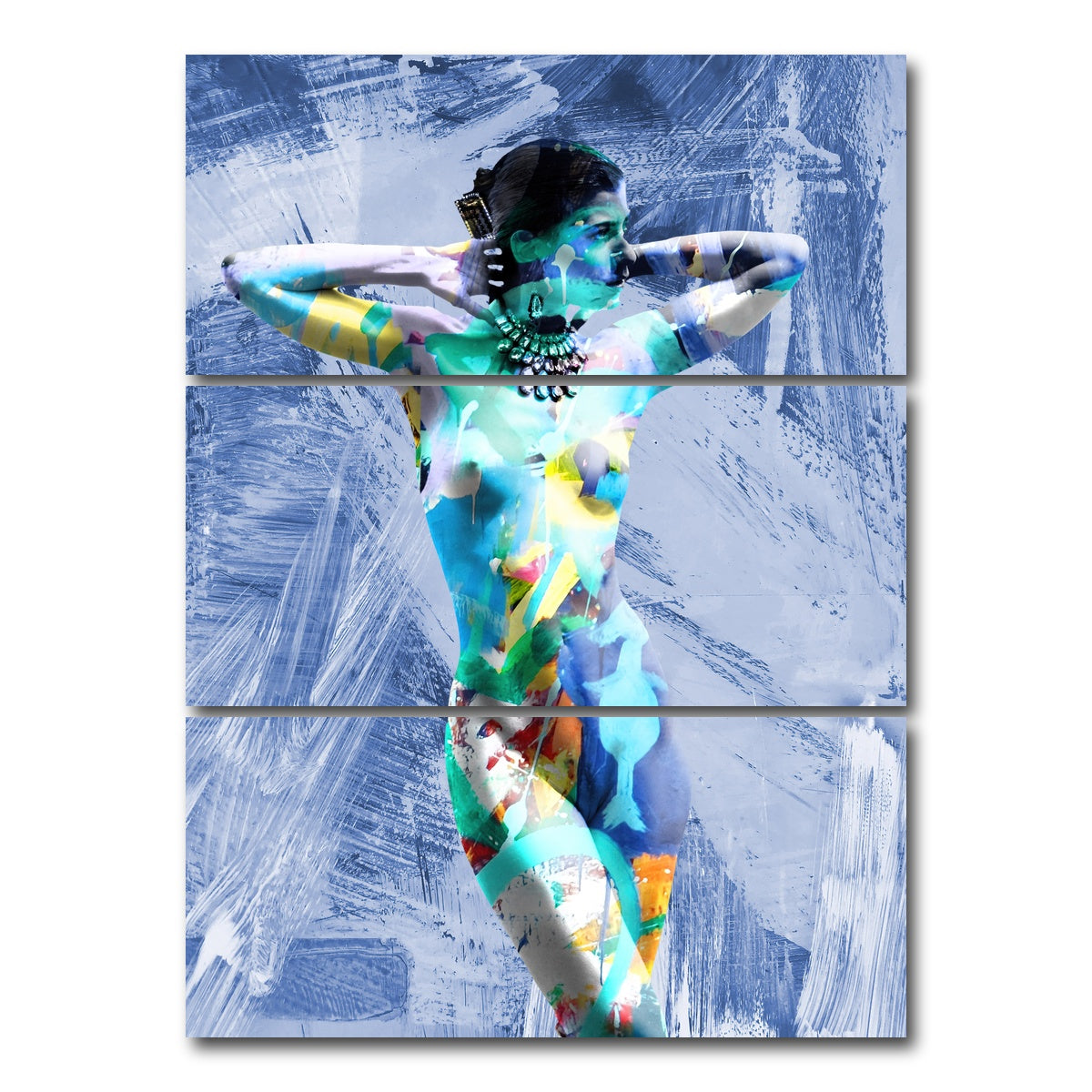 AUTO-MOCKUP WHITE | birth of venus | 3 Piece | Gallery Wrap Canvas | group=8x18_stacked