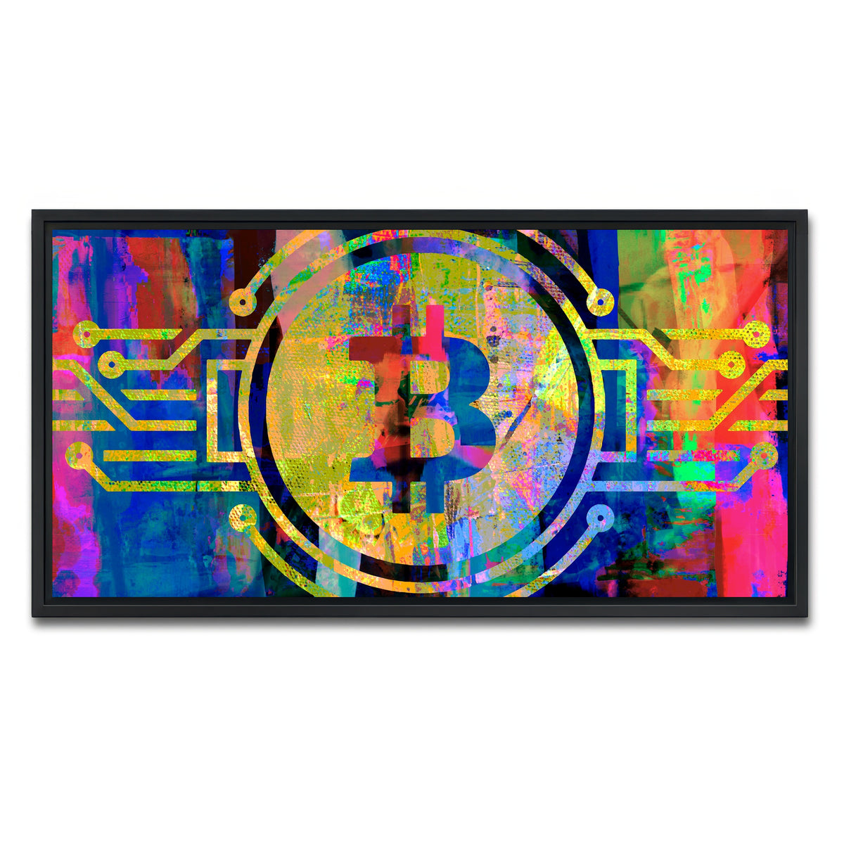 AUTO-MOCKUP WHITE | bitcoin | 1 Piece | Black Framed Canvas | group=2x1