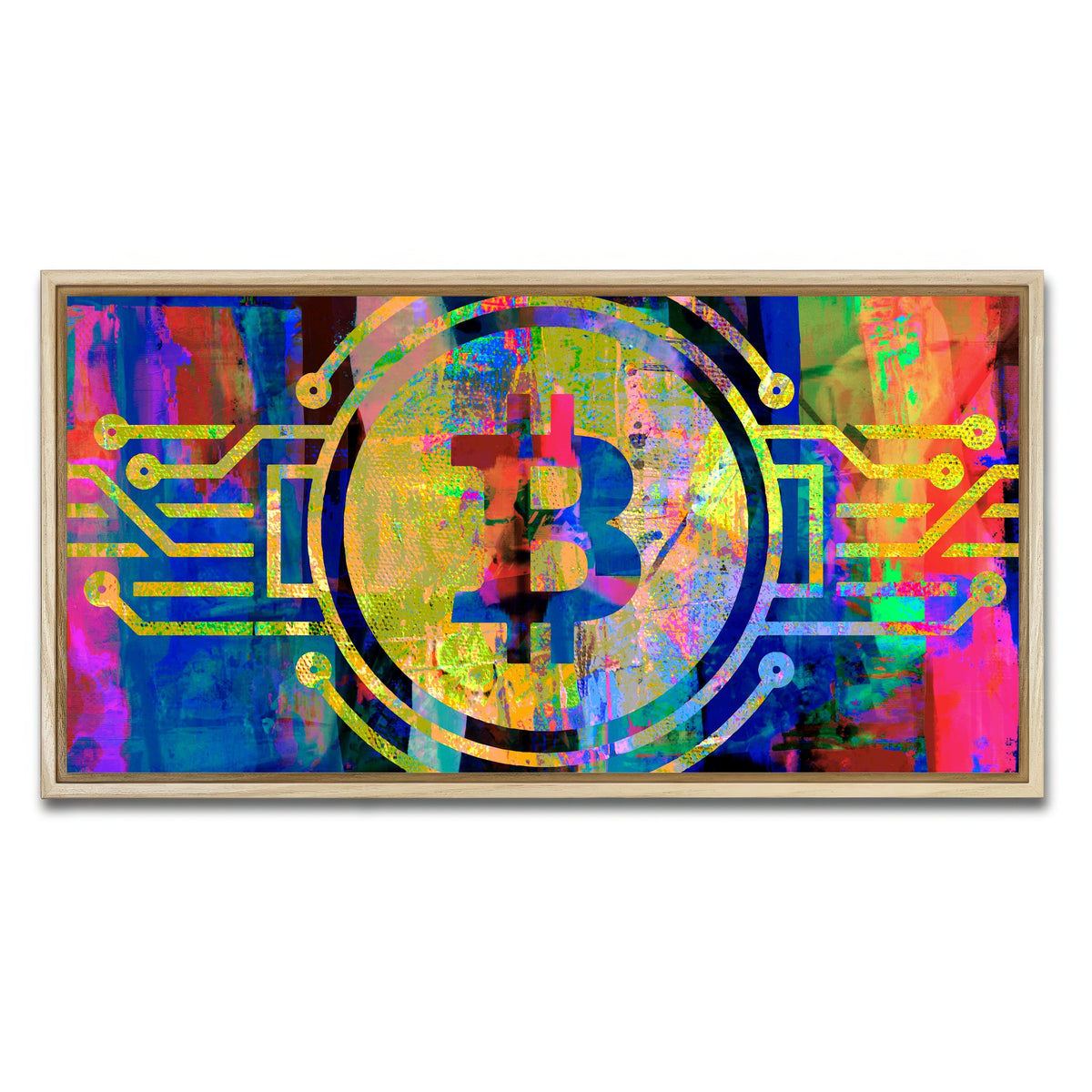 AUTO-MOCKUP WHITE | bitcoin | 1 Piece | Natural Framed Canvas | group=2x1