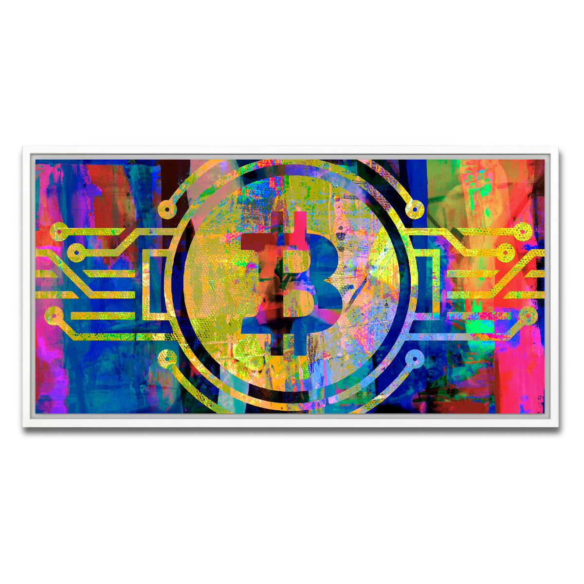 AUTO-MOCKUP WHITE | bitcoin | 1 Piece | White Framed Canvas | group=2x1