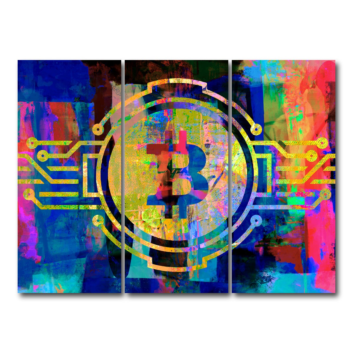 AUTO-MOCKUP WHITE | bitcoin | 3 Piece | Gallery Wrap Canvas | group=8x18