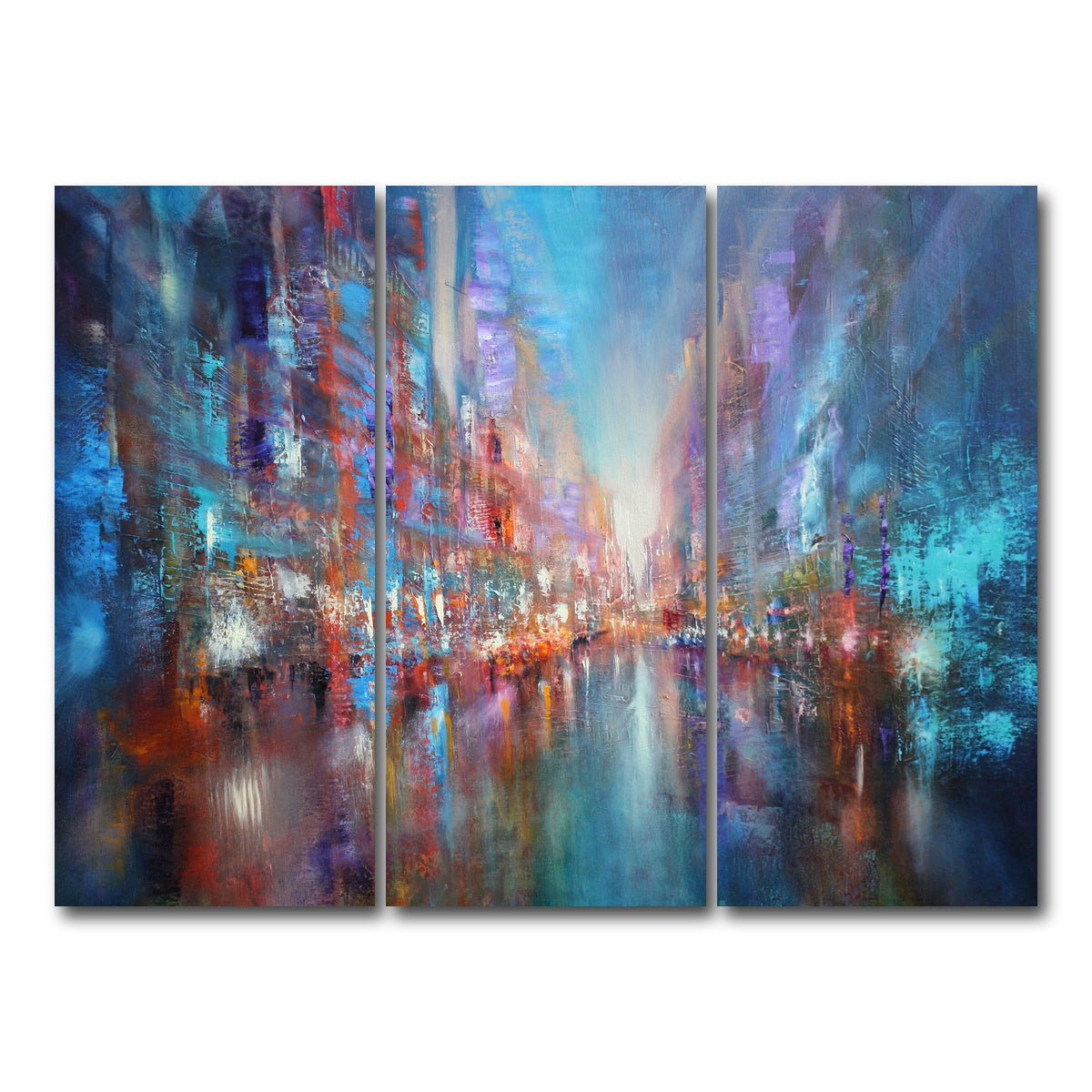 AUTO-MOCKUP WHITE | blue city | 3 Piece | Gallery Wrap Canvas | group=8x18