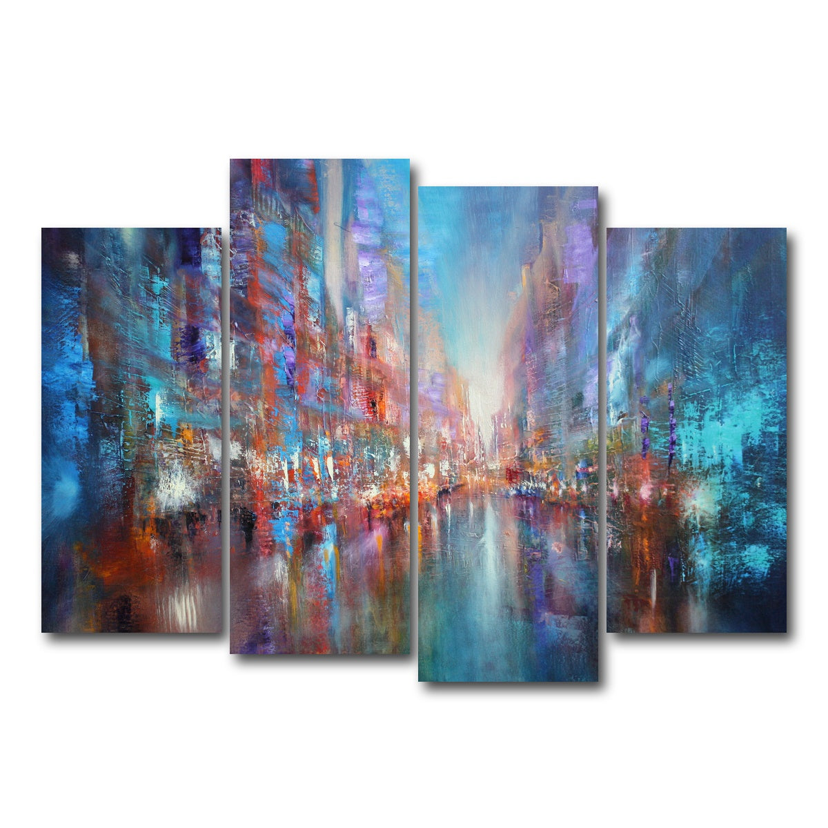 AUTO-MOCKUP WHITE | blue city | 4 Piece | Gallery Wrap Canvas | group=4_normal